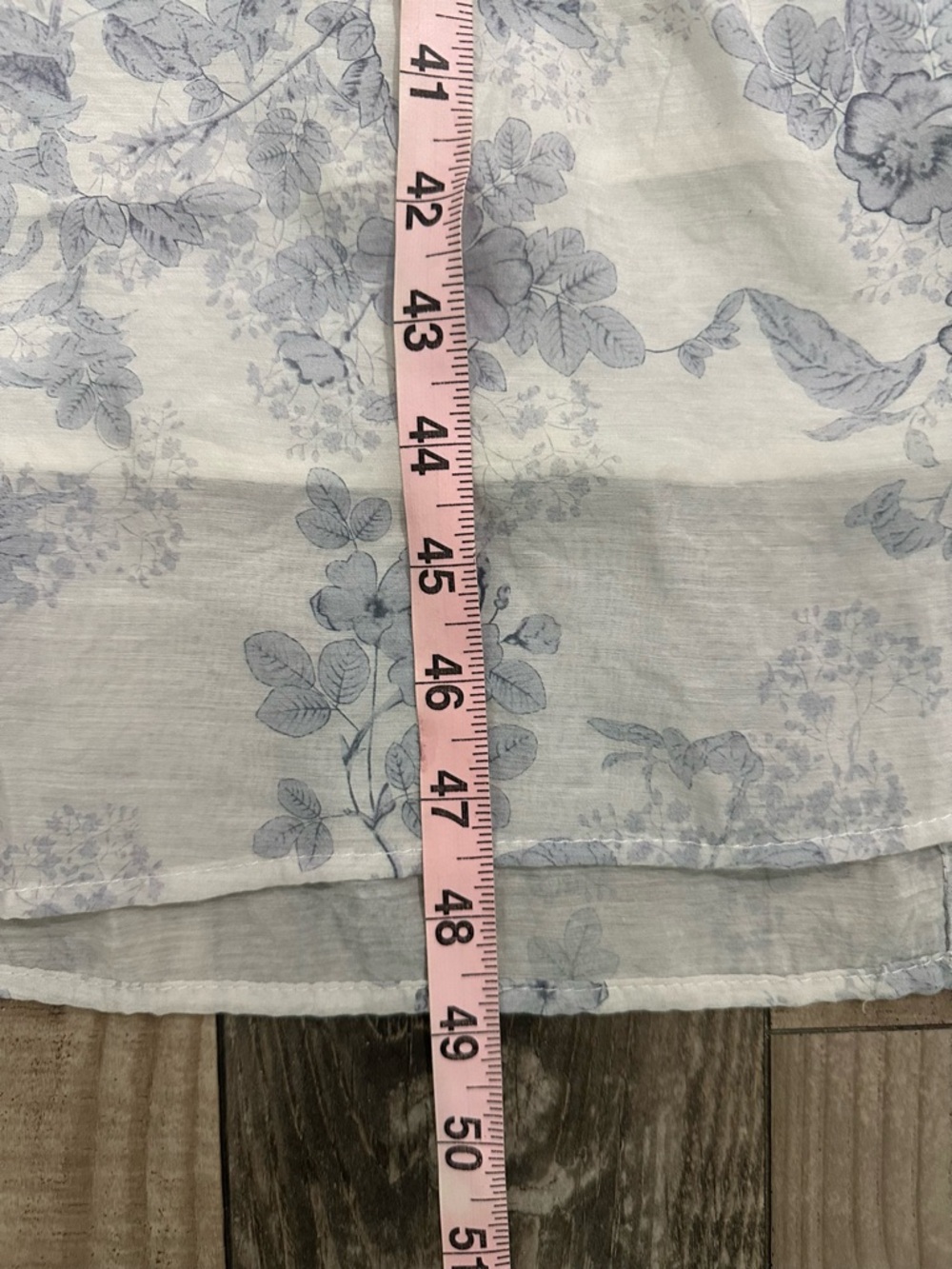 Worth Collective Melody Maxi Dress Blue Floral Puff Sleeve Tie Back Size L - Picture 13 of 15